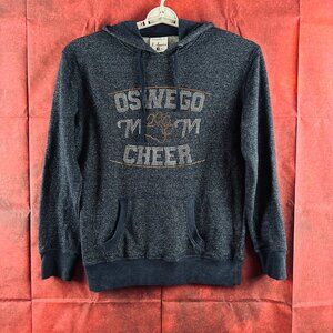 J. AMERICA CUSTOM 'OSWEGO CHEER MOM" HOODIE, RHINESTONE LOGO TWO POCKETS, XL